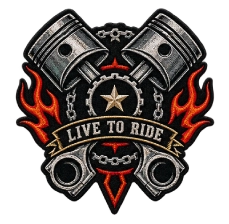Motorcycle Iron On Patches